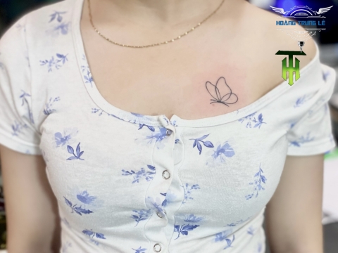 sự tinh tế và sự nữ tính với hình xăm bướm hồ điệp